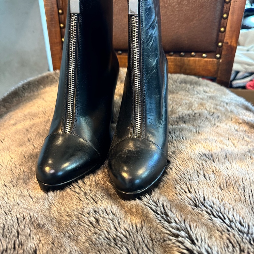Zara Black Heeled Boots - Picture 8 of 8
